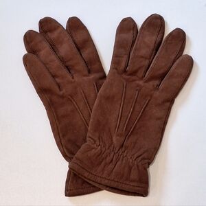 Fownes brown leather gloves - vintage